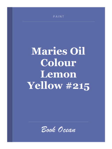 Maries Oil Colour Lemon Yellow #215