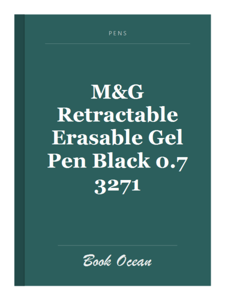 M&G Retractable Erasable Gel Pen Black 0.7 3271