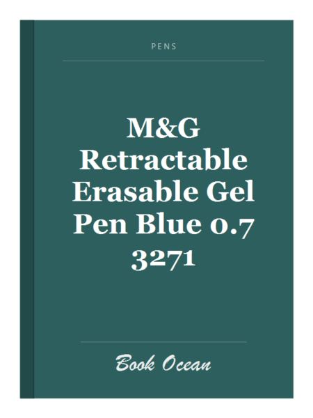 M&G Retractable Erasable Gel Pen Blue 0.7 3271