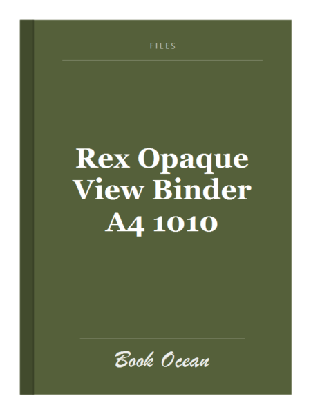 Rex Opaque View Binder A4 1010