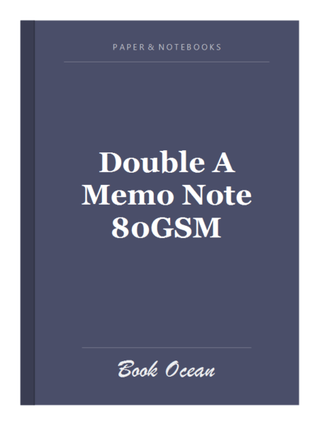 Double A Memo Note 80GSM
