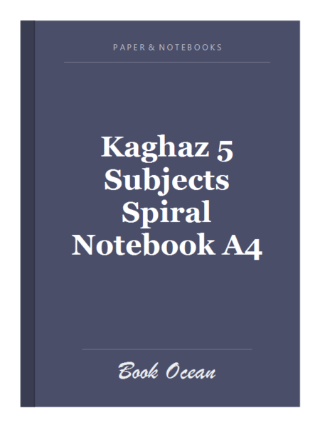 Kaghaz 5 Subjects Spiral Notebook A4