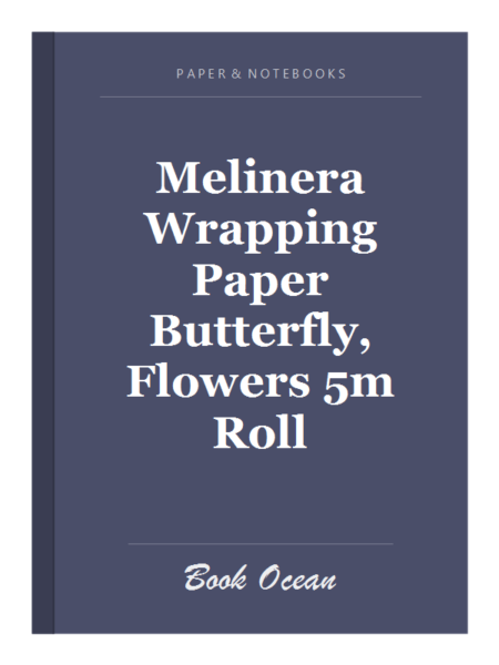 Melinera Wrapping Paper Butterfly, Flowers 5m Roll