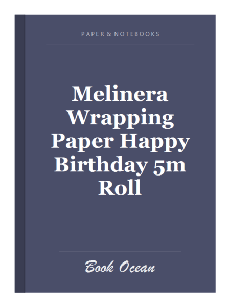 Melinera Wrapping Paper Happy Birthday 5m Roll