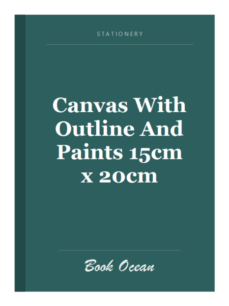 Canvas With Outline And Paints 15cm x 20cm