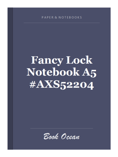 Fancy Lock Notebook A5 #AXS52204