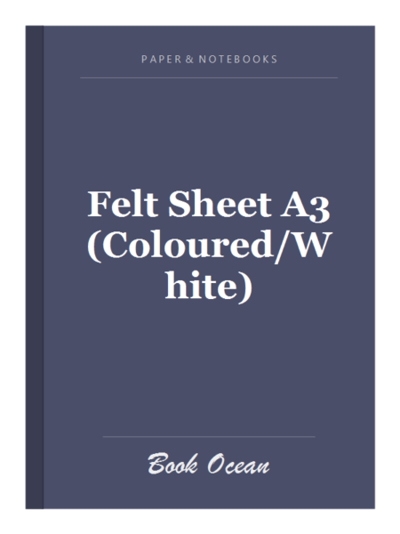Felt Sheet A3 (Coloured/White)