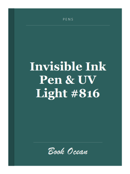 Invisible Ink Pen & UV Light #816