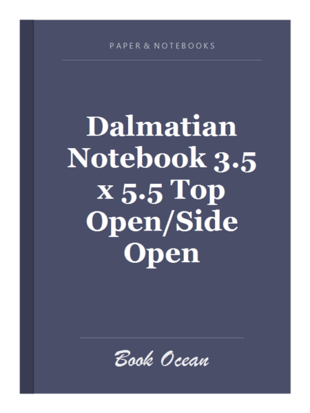 Dalmatian Notebook 3.5 x 5.5 Top Open/Side Open