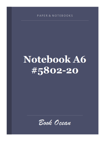Notebook A6 #5802-20