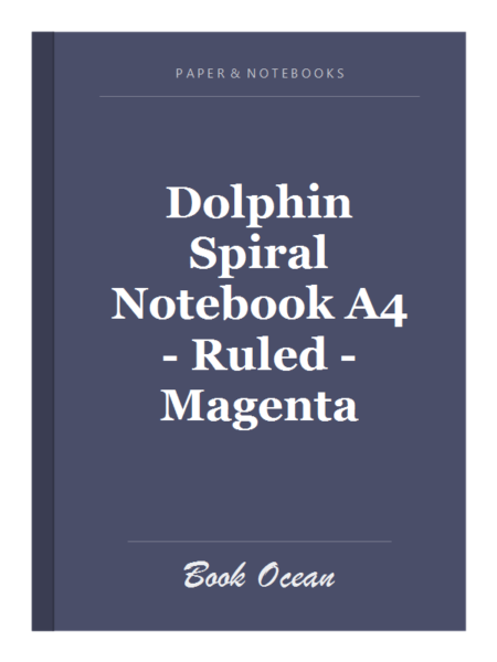 Dolphin Spiral Notebook A4 - Ruled - Magenta