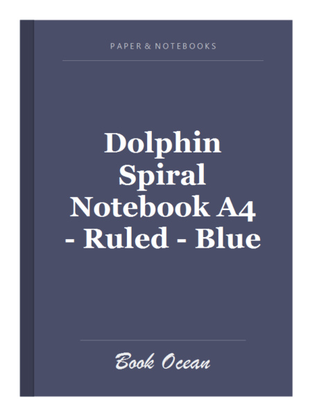 Dolphin Spiral Notebook A4 - Ruled - Blue