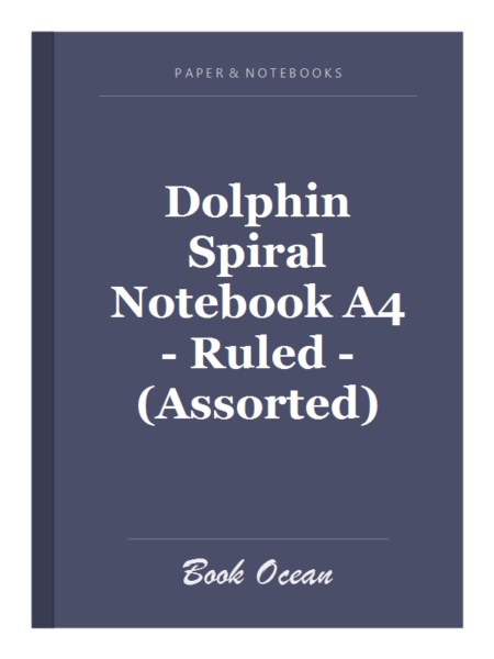 Dolphin Spiral Notebook A4 - Ruled - (Assorted)