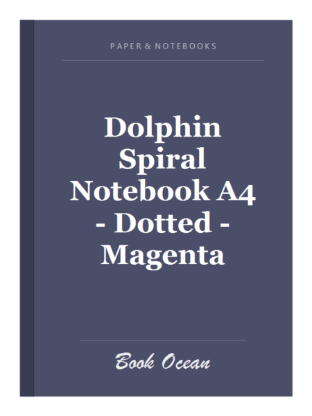 Dolphin Spiral Notebook A4 - Dotted - Magenta