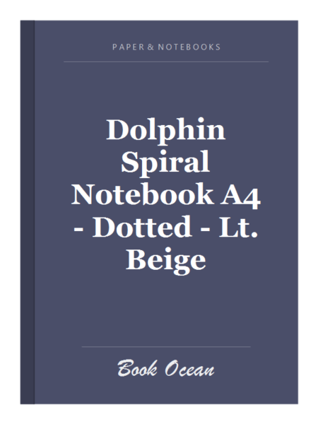 Dolphin Spiral Notebook A4 - Dotted - Lt. Beige