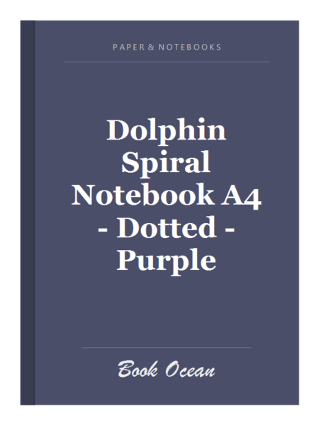 Dolphin Spiral Notebook A4 - Dotted - Purple