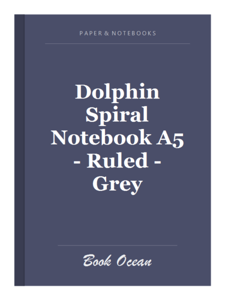 Dolphin Spiral Notebook A5 - Ruled - Grey