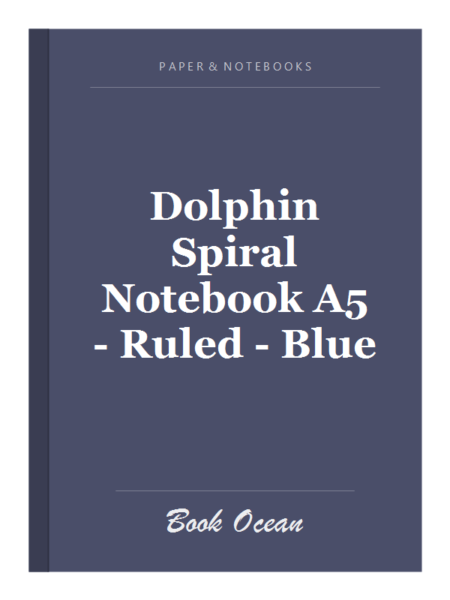 Dolphin Spiral Notebook A5 - Ruled - Blue