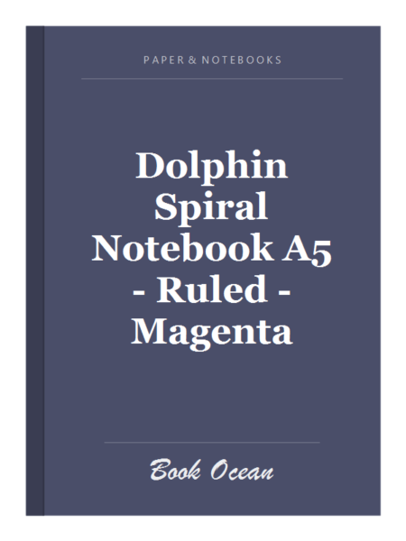 Dolphin Spiral Notebook A5 - Ruled - Magenta