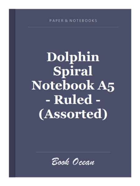 Dolphin Spiral Notebook A5 - Ruled - (Assorted)
