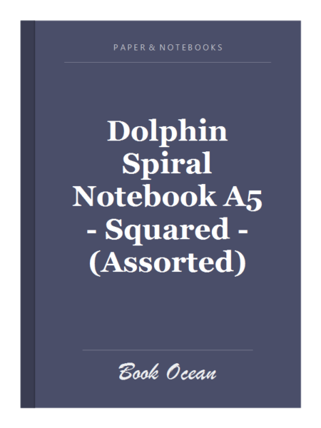 Dolphin Spiral Notebook A5 - Squared - (Assorted)