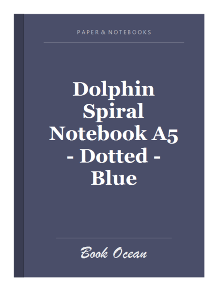 Dolphin Spiral Notebook A5 - Dotted - Blue