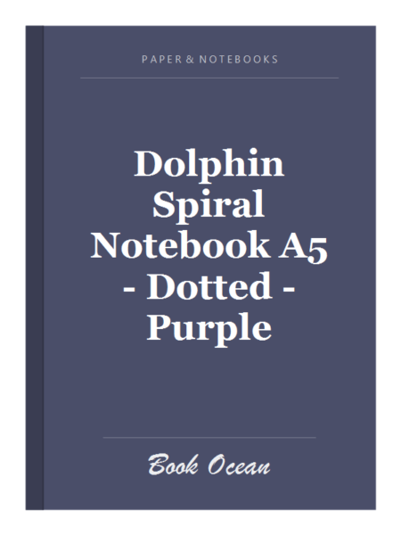 Dolphin Spiral Notebook A5 - Dotted - Purple