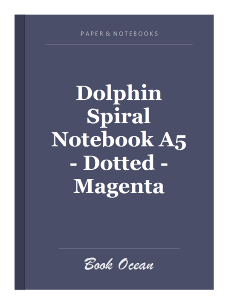 Dolphin Spiral Notebook A5 - Dotted - Magenta