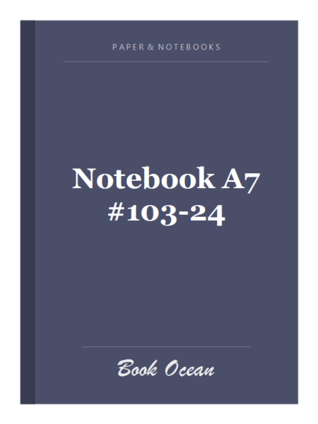 Notebook A7 #103-24