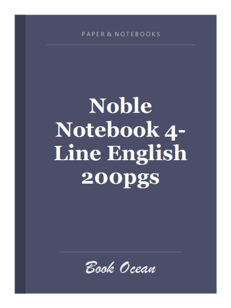 Noble Notebook 4-Line English 200pgs