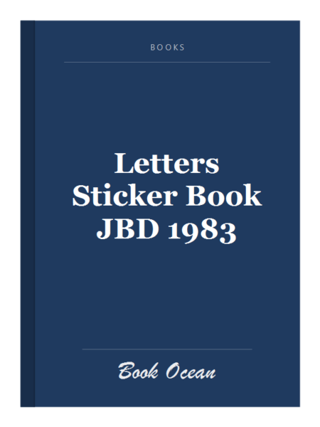 Letters Sticker Book JBD 1983