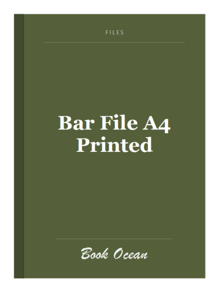 Bar File A4 Printed