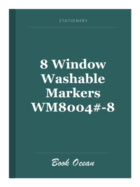 8 Window Washable Markers WM8004#-8