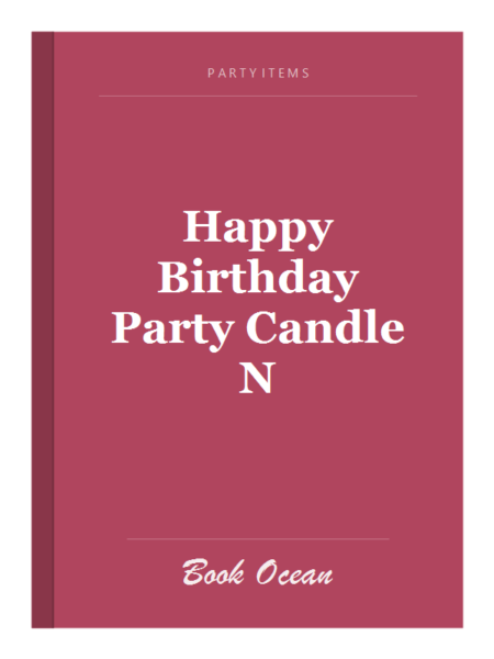 Happy Birthday Party Candle N