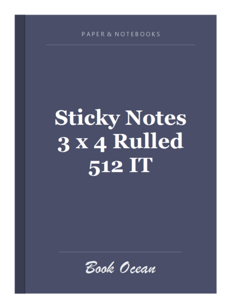Sticky Notes 3 x 4 Rulled 512 IT
