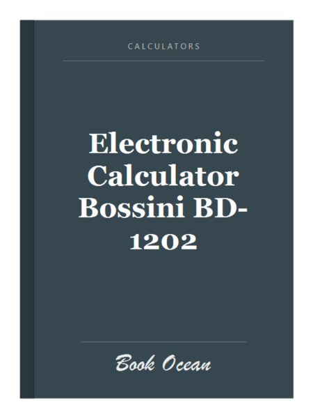 Electronic Calculator Bossini BD-1202