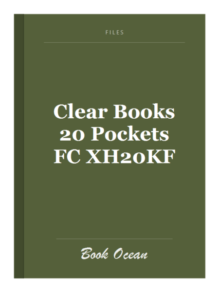 Clear Books 20 Pockets FC XH20KF