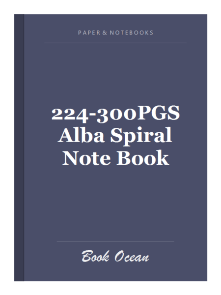 224-300PGS Alba Spiral Note Book