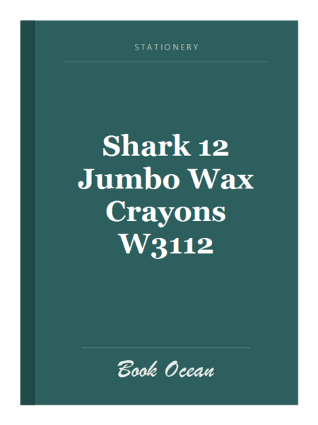 Shark 12 Jumbo Wax Crayons W3112