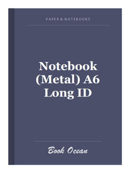 Notebook (Metal) A6 Long ID