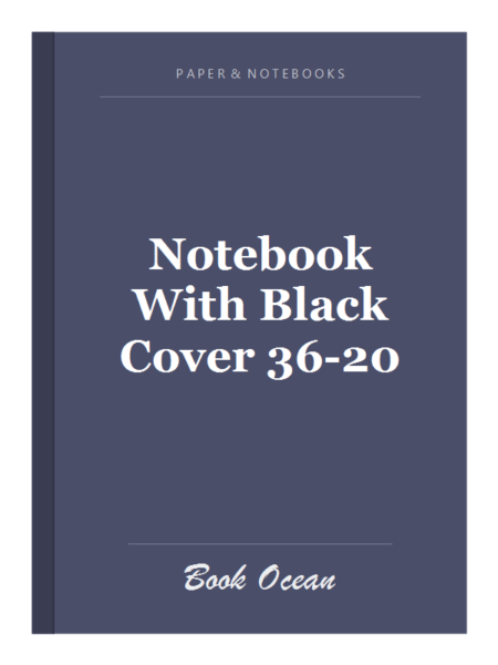 Notebook With Black Cover 36-20