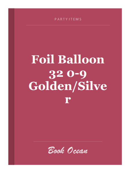Foil Balloon 32 0-9 Golden/Silver
