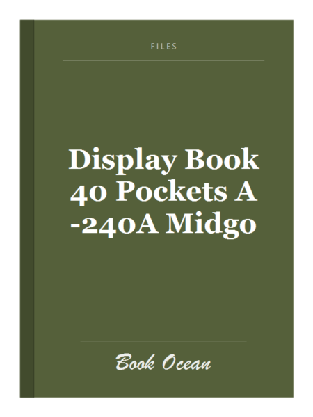 Display Book 40 Pockets A-240A Midgo