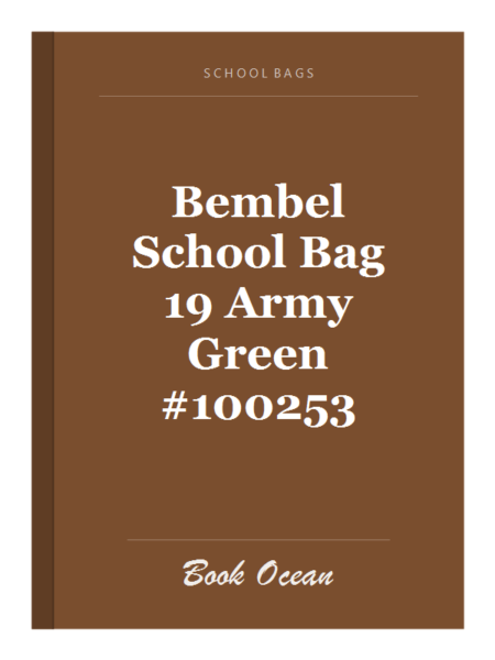 Bembel School Bag 19 Army Green #100253
