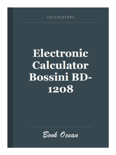 Electronic Calculator Bossini BD-1208