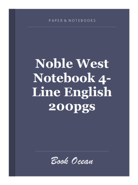 Noble West Notebook 4-Line English 200pgs