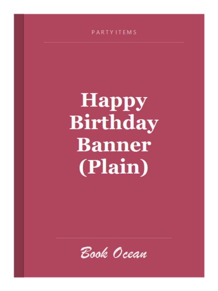 Happy Birthday Banner (Plain)