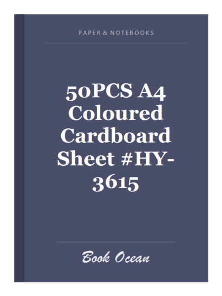 50PCS A4 Coloured Cardboard Sheet #HY-3615