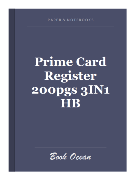 Prime Card Register 200pgs 3IN1 HB