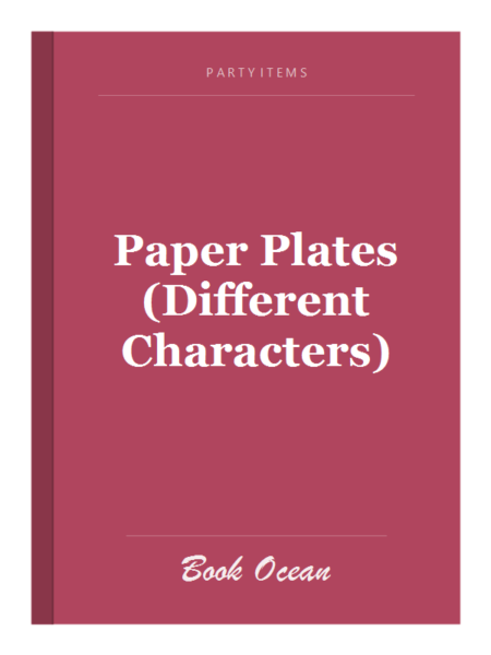 Paper Plates (Different Characters)